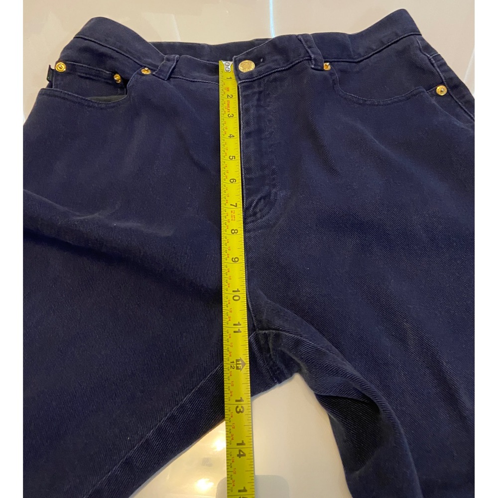 Lauren Jeans Co. Ralph Lauren Womens Size 10 High Rise Blue Indigo Preppy - Picture 8 of 12
